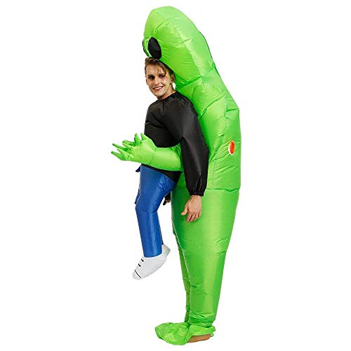 JASHKE ET Alien Disfraz Inflable Disfraces Disfraces de Navidad Ropa de Fiesta para Adultos