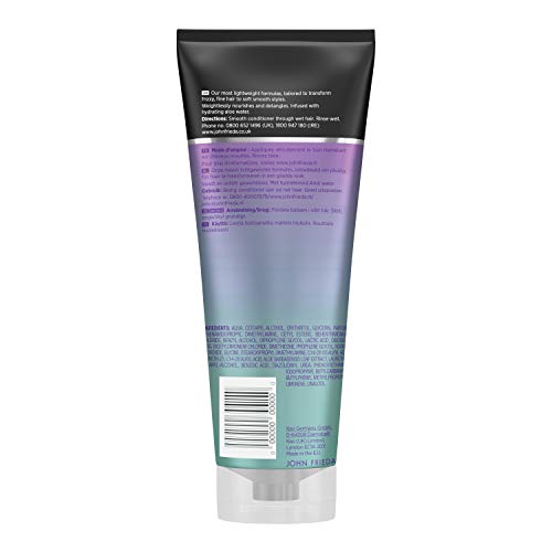 John Frieda Acondicionador Antiencrespamiento 250ml | Pelo Fino y Encrespado | Solido