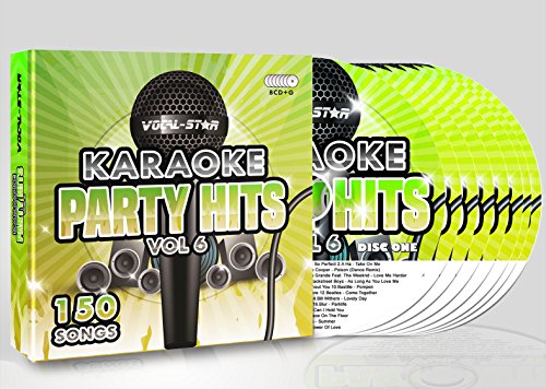 Karaoke Party Hits Vol 6 CDG CD+G Disc Set - 150 Songs on 8 Discs Including The Best Ever Karaoke Tracks Of All Time (Ed Sheeran ,Ariana Grande, Sia, John Legend, One Direction & much more