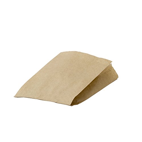 kgpack 100x Bolsas de Papel Kraft DIY 12 X 20 cm | Bolsas de Papel Kraft para niños | Calendario de adviento | Bolsa de Regalo de Fondo Plano | Bolsa de Papel de Alimentos