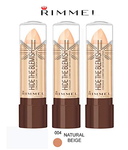 Kit 3 piezas Rimmel Hide the Blemish Corrector en stick 4,5 g 004 Natural Beige