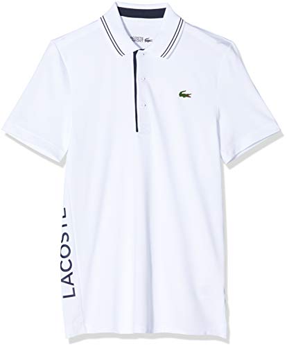 Lacoste Sport DH6843 Polo, Blanco (Blanc/Marine-Marine), XXX-Large (Talla del Fabricante: 8) para Hombre