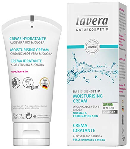 lavera Crema Diurna facial ∙ Piel normal ∙ Aloe Vera ∙ Vegano ∙ Cosméticos naturales 100% certificados ∙ Cuidado de la piel ∙ 50 ml