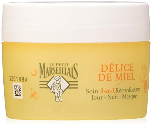 Le Petit Marseillais – Cuidado 3 en 1 día de noche – Máscara de miel – Bote de 50 ml