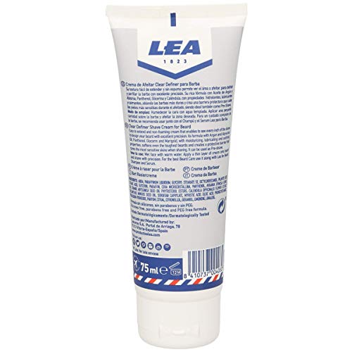 LEA crema de afeitar clear definer formato viaje tubo 75 ml