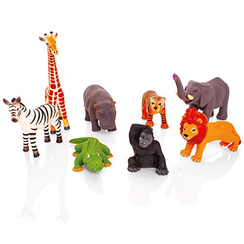 Learning Minds Conjunto de 8 Figuras Jumbo Jungle Animal - 18 Meses +