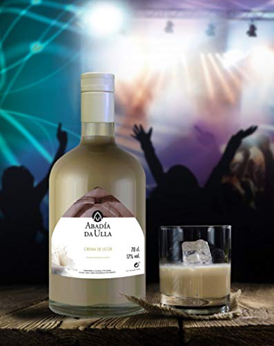 Licor Crema de Orujo Gallego casero. Aguardiente de Galicia ABADIA DA ULLA 70cl