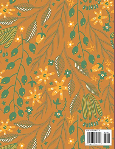 Livre de coloriage de citrouilles pour adultes: Mandalas de citrouilles florales à colorier pour des heures de plaisir et de relaxation, de gestion du stress, de méditation et de bonheur