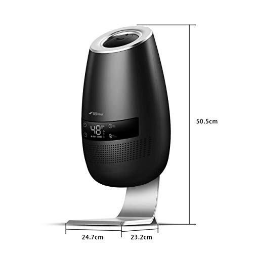 L@LILI Difusores De pie Ultrasonidos Cool Mist 5L Apagado automático Ultra silencioso con Modo de Niebla Ajustable, 12 Horas de Tiempo de Trabajo