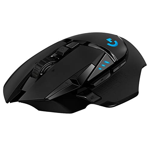 Logitech G502 LIGHTSPEED Ratón Gaming Inalámbrico, Sensor HERO 16K, 16,000 DPI, RGB, Peso Reducido, 11 Botones Programables, Batería Larga Duración, Memoria Integrada, PC/Mac - Negro