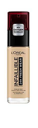 L'Oréal París - Infallible 24H Fresh Wear, Base de Maquillaje de Larga Duración, Tono 100 Lin - 30 ml