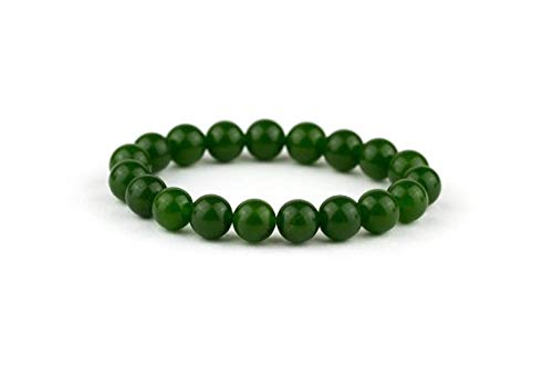 LOVEKUSH Beautiful AAA++ Quality Dark Jade Bracelet, Dark Green Bracelet, Jade Green Jewelry, Everyday Bracelet, Jade Jewelry Gift, Nephrite Bracelet, Imperial Jade 6mm