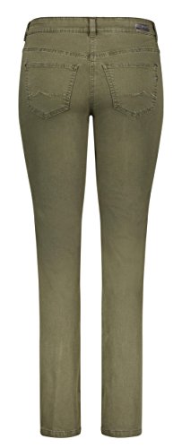 MAC Jeans Angela_0380L Vaqueros Straight, Verde (Military Green PPT 348r), 46W x 32L para Mujer