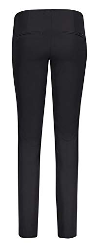 MAC Jeans Anna - Pantalones para mujer, color negro Negro 46W x 32L