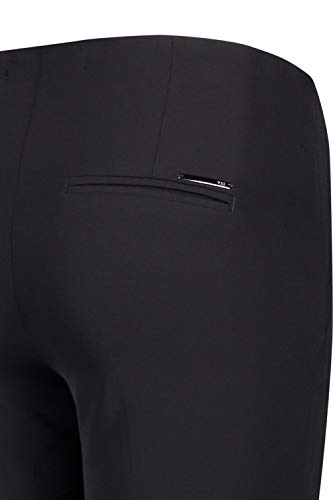 MAC Jeans Anna - Pantalones para mujer, color negro Negro 46W x 32L