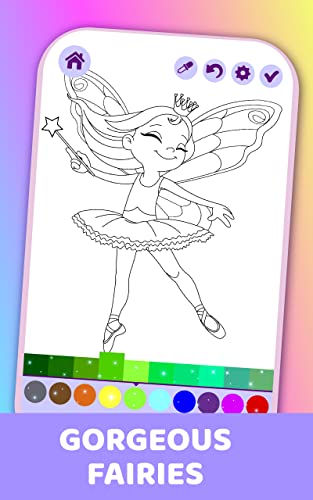 Magic Animated Shining Coloring Book For Little Fairies