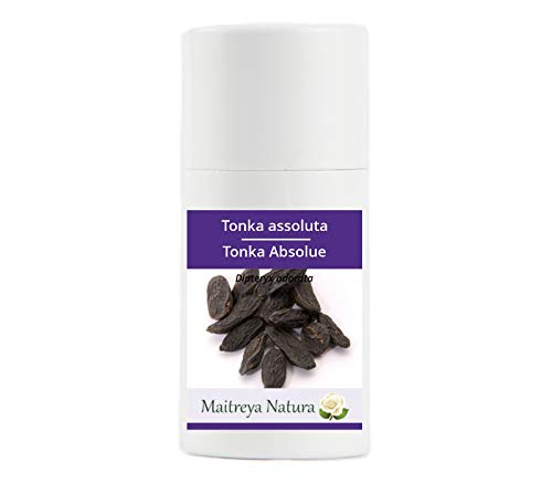 Maitreya Natura - Aceite esencial biológico tonka asoluta, 100% puro y natural, 2 ml – aromaterapia, difusor, masaje, cosmética – Calidad controlada y certificada, sin crueldad, vegano