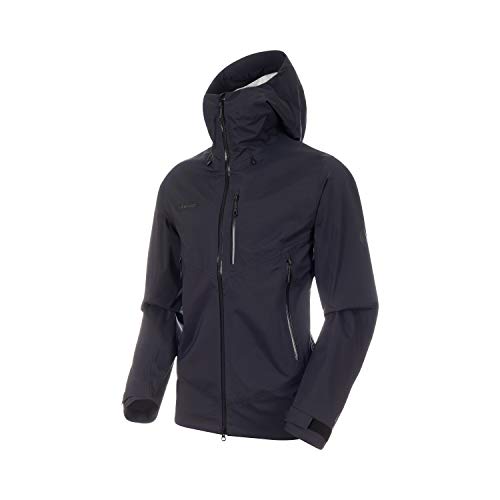 Mammut Kento - Abrigos y Chaquetas (Negro, Masculino, Chaqueta, Abrigo Cortavientos, Adulto, L)