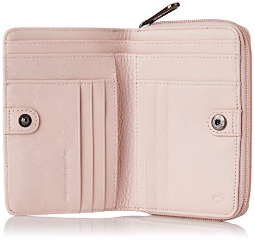 Mandarina Duck Mellow Leather Portafoglio, Cartera. para Mujer, Rosa (Rose Metal), 2x10x19 Centimeters (W x H x L)