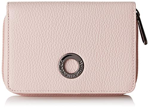 Mandarina Duck Mellow Leather Portafoglio, Cartera. para Mujer, Rosa (Rose Metal), 2x10x19 Centimeters (W x H x L)