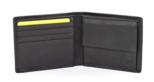 Mandarina Duck Men's small wallet in leather Dual UDP07 Black