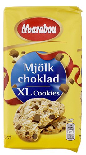 Marabou - Original Mjölkchoklad XLCookies de Suecia - 8 piezas, (1x184g)