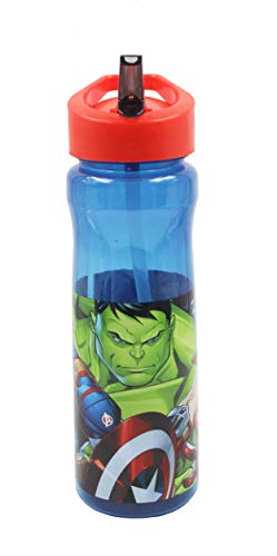 Marvel - Botella deportiva (600 ml, polipropileno, plástico), multicolor