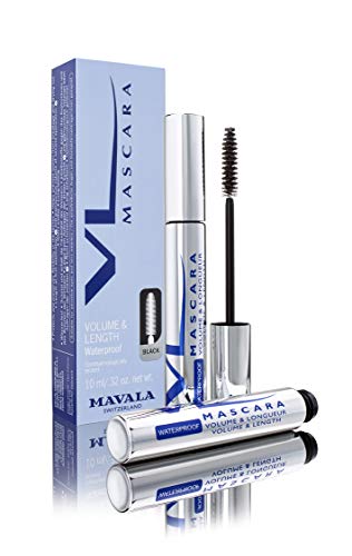 Mavala volumen y longitud Waterproof Mascara, Negro