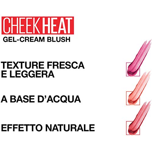 Maybelline New York - Blush colorete en crema Cheek Heat All in 1, 25 Fuchsia Spark - 10ml