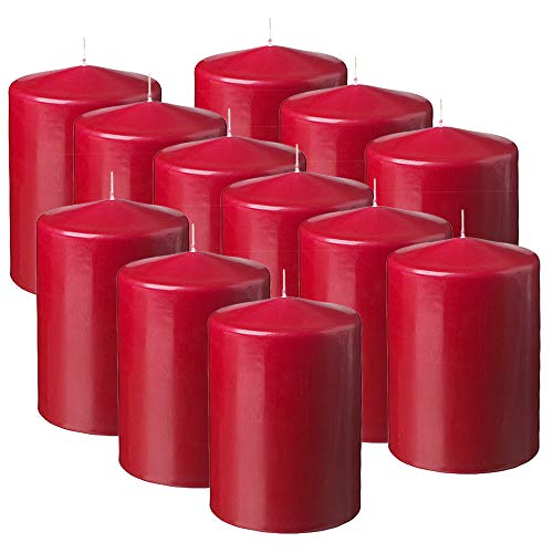 MGE - Velas Perfumadas - Velones Aromáticos - Velas para Ambientar el Hogar - 12 Unidades - Fabricado en España - Frutos Rojos