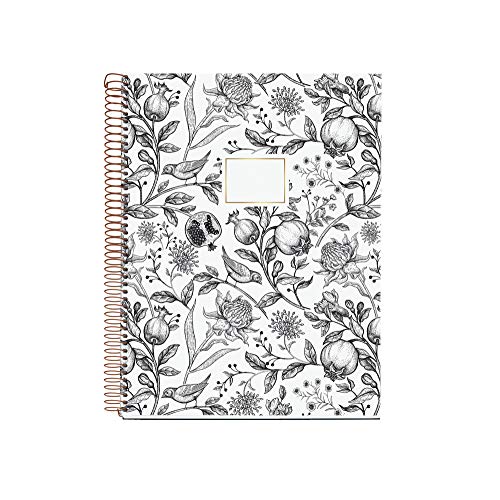 MIQUELRIUS 47719 - Cuaderno Espiral A4, tapa dura, 120 Hojas Cuadrícula Interior 4 Colores Granada