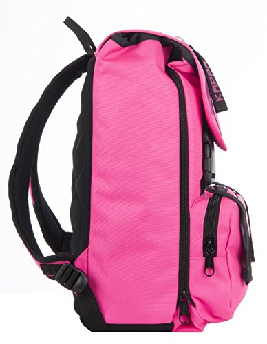 Mochila Extensible - Kappa Logo - Cartera Escolar - Rosa 31Lt