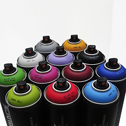 Montana Black 400ml Populares Colores Conjunto de 12 Calle de la Pintada del Mural del Arte la Pintura de Aerosol