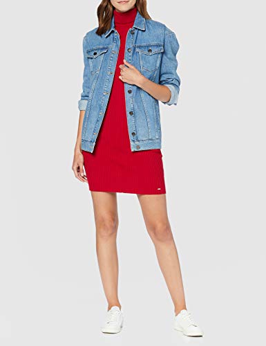 Morgan Robe Tricot Col roulé RMENTO Casual Dress, Rojo (Tango Red Tango Red), X-Small (Talla del Fabricante: TXS) Women's