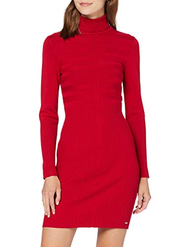 Morgan Robe Tricot Col roulé RMENTO Casual Dress, Rojo (Tango Red Tango Red), X-Small (Talla del Fabricante: TXS) Women's