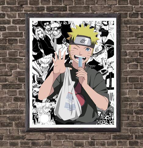 MS Fun Boruto Fire of Ninja Hokage Naruto Sasuke Kakashi - Impresión de anime (8 x 10 pulgadas), sin marco, juego de 6 unidades