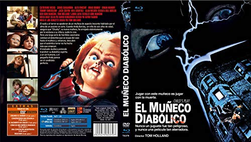 Muñeco Diabolico BD + DVD de Extras + Slip Cover  1988 Child's Play [Blu-ray]