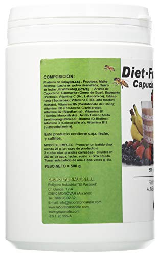 Nale Diet Food Batido Sabor Capuccino 500Gr 400 g