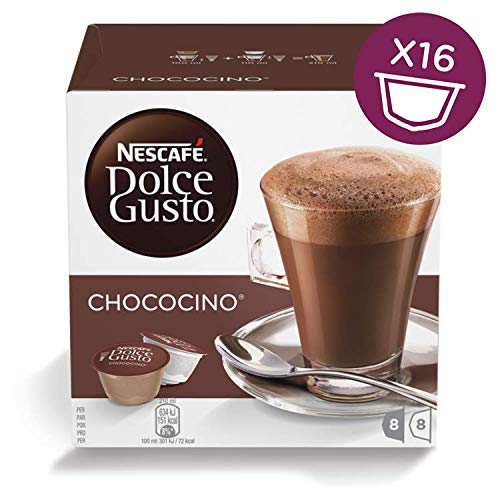 NESCAFÉ Dolce Gusto Café Chococino, Pack de 3 x 16 Cápsulas - Total: 48 Cápsulas de Café