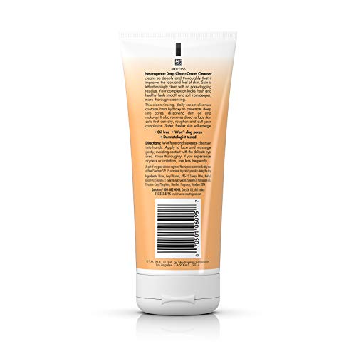 Neutrogena Oil-Free Deep Clean Cream Cleanser 205 ml