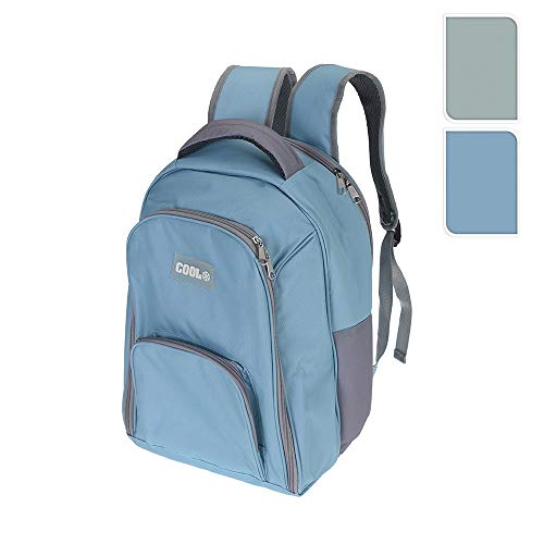 Nevera tipo mochila con 3 compartimentos 12l 40x30x10cm colores surtidos