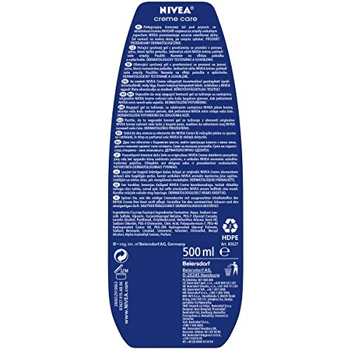 Nivea Crema de gel de ducha, crema Care, 500 ml