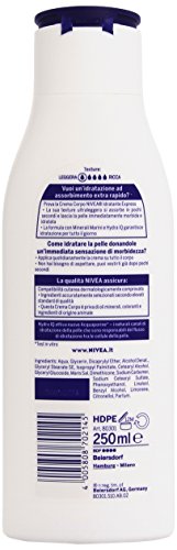 Nivea Express Crema Corporal Hidratante, 250 ml