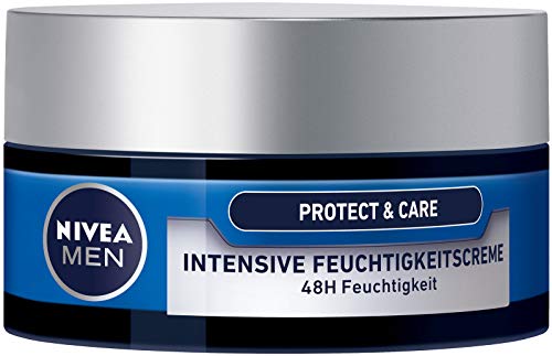 Nivea Men - Crema hidratante Protect & Care para el cuidado de la piel, con aloe vera y pantenol, protección frente a la piel seca, 3 unidades (3 x 50 ml)