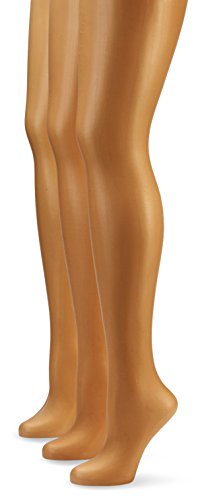 Nur Die 3er Transparent Strumpfhose, 725949 Medias, 15 DEN, Braun (bronze 213), S (38-40) (Pack de 3) para Mujer