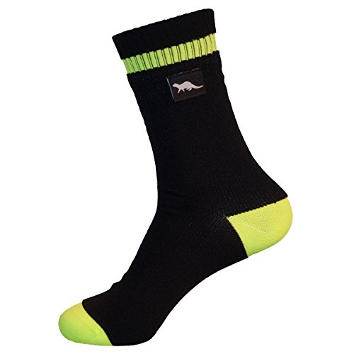 OTTER Calcetines Transpirables e Impermeables (Negro Grande) Ideales para Actividades al Aire Libre como Golf Jogging Ciclismo Evitan Que la Piel se humedezca Gracias a la tecnología Coolmax® Core.