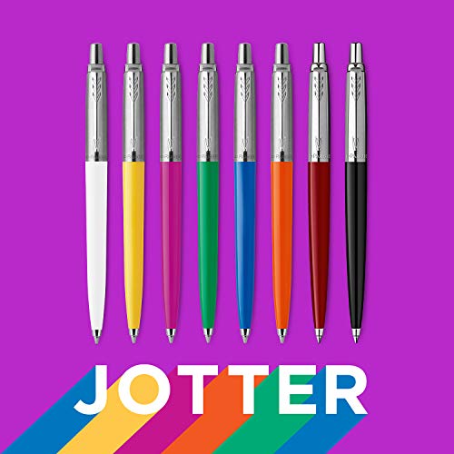 Parker Jotter Originals Colección de bolígrafos, acabado clásico rojo, punta mediana, tinta azul, una unidad