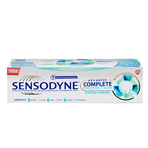 Pasta dental Sensodyne de protección completa, extra fresca, 75 ml