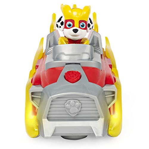 PAW PATROL 6056841, Mighty Pups Vehículo Marshall Cargado con Luces y Sonidos, Multicolor