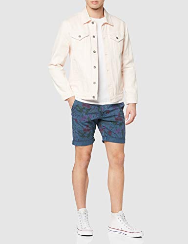 Pepe Jeans MC Queen Short Floral Bañador, Azul (Blue 551), 42 (Talla del Fabricante: 31) para Hombre